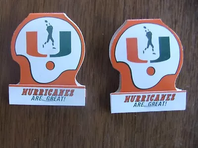 2 1981 Schedule Match Books University Of Miami Hurricane Unused Matchbooks • $5