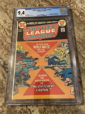 Justice League #108 CGC 9.4 White Pages!  Justice Society!  Freedom Fighters! • $9.99