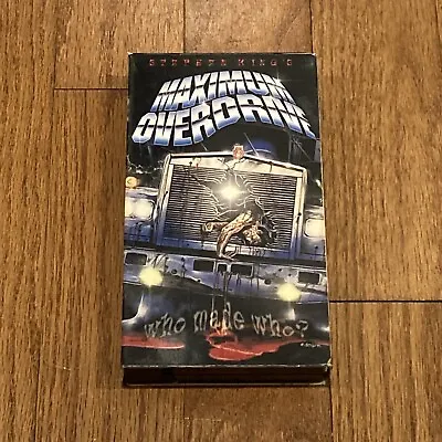 Maximum Overdrive (VHS 2001 Collectors Edition) Stephen King - Horror - AC/DC • $17.99