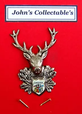 Chester Stags Head Walking / Hiking Stick Badge / Mount Lot X • £4.99