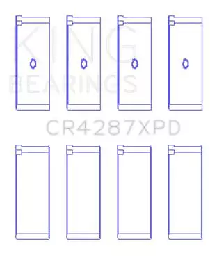King Engine Bearings CR4287XPD CONNECTING ROD BEARING SET For HONDA B18C1 B18C5 • $98.99