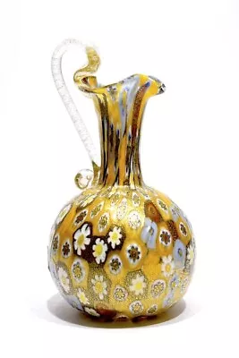 Gabriel Urban - Murano Glass Vase With Murrine And Gold Leaf - NIB • $159