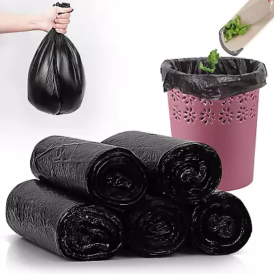 6 Gallon Trash Bags100 Counts Unscented Thick Garbage Bags Wastebasket Bin • $16.43