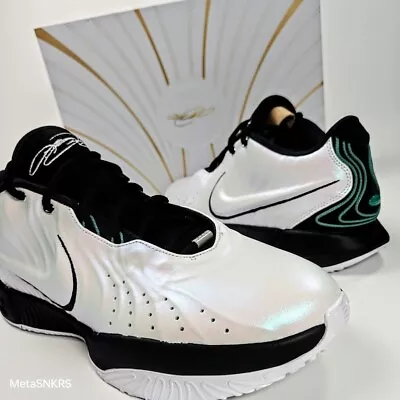 Lebron 21 Men's US 13 White Black Iridescent Nike Air Basketball Conchiolin XXI • $159.20