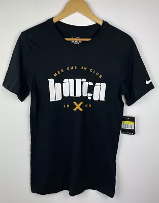£13.99 • Buy BNWT Nike Mens FC Barcelona Football Club T-Shirt Training Top Black - S