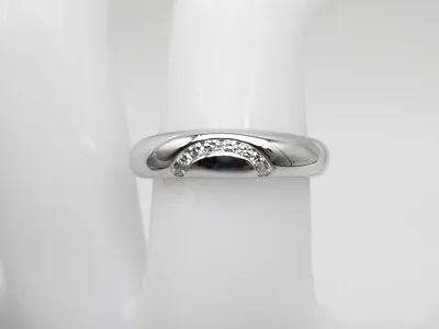 $2250 Jose Hess .33ct VS G Diamond RAINBOW 5mm 18k White Gold Band Ring 6g • $650