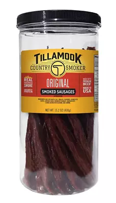 Tillamook Country Smoker Hardwood Smoked Beef Sausages In Jar (Pack Of 20) Jerky • $29.98