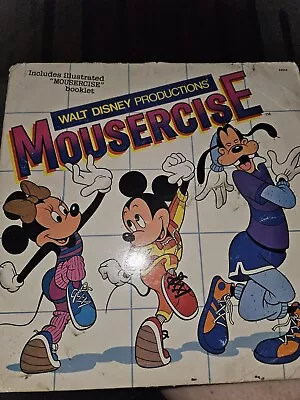 Vintage Walt Disney Productions Mousercise Vinyl Record. • $10