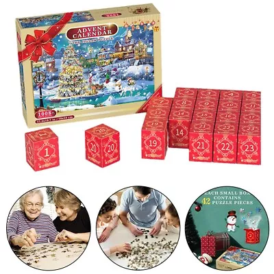 1000pcs 2023 Christmas Advent Calendar  Puzzle Xmas Gift For Adults Kids • £27.84