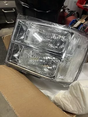 For 2007-2013 GMC Sierra 1500 2500HD 3500HD Headlights Left Right Pair Chrome • $30