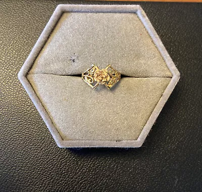 Vintage Black Hills 2-tone Gold 10k Gold Flower Ring Size 4.5/ 1.80 G Coleman CO • $175