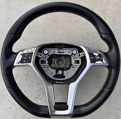 12-18 Mercedes W204 C250 SLK250 CLS550 AMG Sport Steering Wheel Flat Bottom OEM • $100