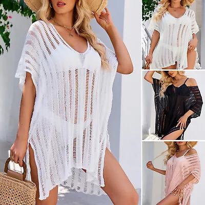 £7.89 • Buy Womens Summer Bikini Cover Up Sarong Beach Dress Swimwear Kaftan Beach Swimsuit