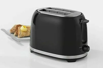 £17.99 • Buy Salter EK3467BLK Deco 2-Slice Toaster With Warming Rack, 850 W, Black BRAND NEW