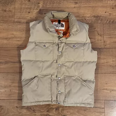 Vintage The North Face Goose Down Puffer Vest Size Men’s Small/Med- Brown Label • $47.99