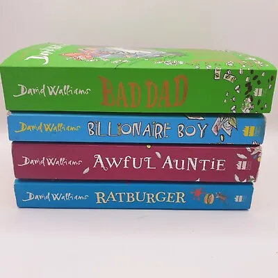 David Walliams Books Bundle ~ Bad Dad Billionaire Boy Awful Auntie & Ratburger • £6.99