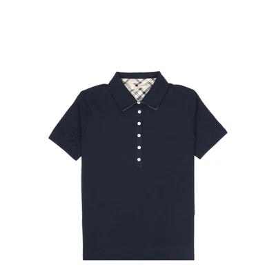 Barbour Portsdown Women's Polo Top LML0634 LML NY77 Navy Indigo Tartan • £56.11
