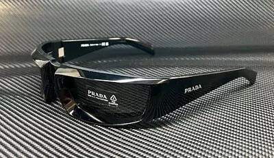 PRADA PR 25YS 1AB5S0 Black Grey Men's 63 Mm Sunglasses • $263.25