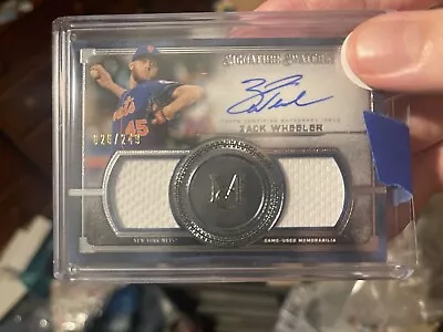 Zack Wheeler Auto Jersey Patch Zach Wheeler Museum Collection Phillies Mets • $39.99