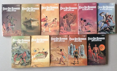 $60 • Buy A Princess Of Mars-Barsoom Complete Series-11 Books-Tarzan-Edgar Rice Burroughs
