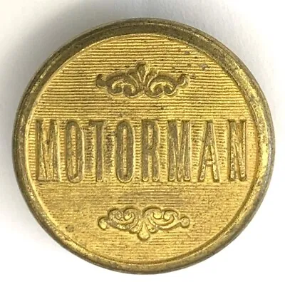 Vintage Railroad Motorman Gilt Button JR Gaunt & Sons New York 23.4mm (Q3) • £8