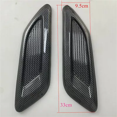 Universal ABS Plastic Car Hood Decoration Vent Scoop Cover Air Flow Intake 2Pcs  • $20.60