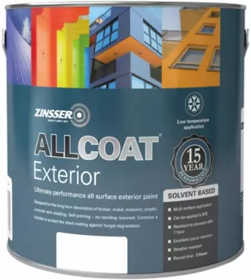 *REDUCED* Zinsser AllCoat Exterior SB Multi Surface Paint 1 Litre Gloss • £26.50