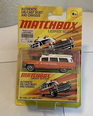 Matchbox Lesney Edition - '63 Cadillac Ambulance - Sealed • $21.95