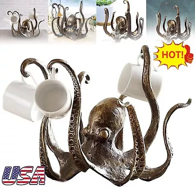 Octopus Mug HolderOctopus Coffee Mug Holder Funny Pendant Tea Cup Holder Decor • $45.99