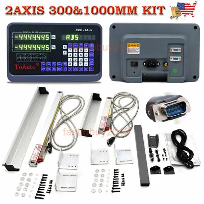 12 &40  TTL Linear Scales 2Axis Digital Readout Kit DRO Display Bridgeport Mill • $181.99
