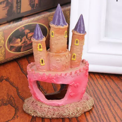 Small Resin Villa Ornament Cute Castle Tower Mould For Home Garden Decoration • $11.09