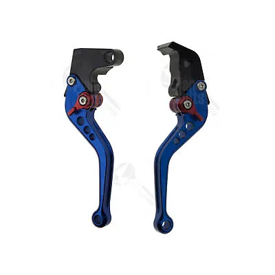 Blue CNC Shorty Brake & Clutch Levers For Yamaha YZF R6 05-14 R1 Control Hand • $34.99