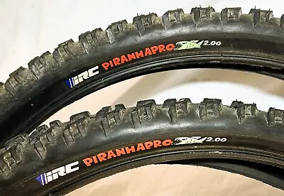 Vintage 90's IRC Piranhapro Tires 26  Mountain Bike 2.0 Race Team Cannondale Mtb • $84.55