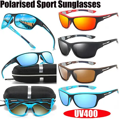 Men Women’s Polarised Sports Sunglasses For Driving Cycling Running Golf W/Box • £7.99