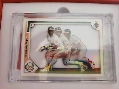 2023-24 Jersey Fusion Rickey Henderson Oakland A's Game Used Jumbo Patch 21/25 • $60