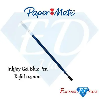 £1.29 • Buy Papermate Ink Joy Gel Pen Blue Refill 0.5 Needlepoint Nib