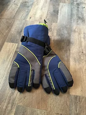 Men’s Ski Gloves Thick Water Proof Gloves MEDIUM Winter Gloves BLUE • $8.99