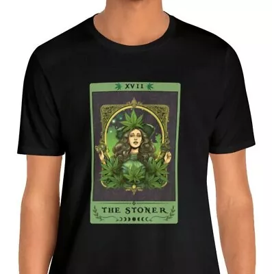 The Stoner Tarot Card Shirt Cannabis TShirt Tarot Card Shirt Weed Marijuanna • $30