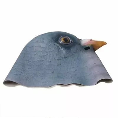 Pigeon Head Mask Creepy Animal Costume Theater Prop Latex Halloween Party Toys • $14.24