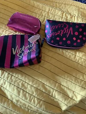 Victoria’s Secret Pink Make Up Bags Bundle Of 3 • $10