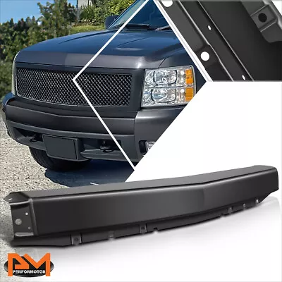 For 07-13 Chevy Silverado 1500 W/o Air Intake Cutout Front Bumper Face Bar Black • $74.99