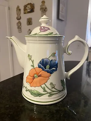 Villeroy & Boch Amapola Coffee Pot W/ Lid ~ W. Germany ~Excellent Condition • $28.95
