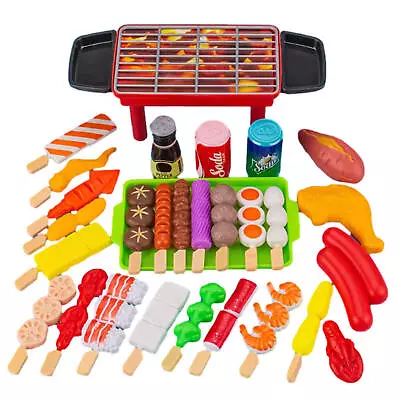 BBQ Grill Toy Food Fake Food Accessories For Pretend Play Barbecue Grill Playset • $24.49