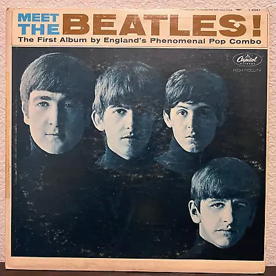THE BEATLES - Meet The Beatles (Capitol T-2047) - 12  Vinyl Record LP - VG • $23.99