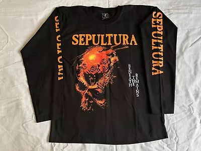 SEPULTURA - Beneath The Remains Longsleeve Shirt (L) Thrash Metal Cavalera • $44.90