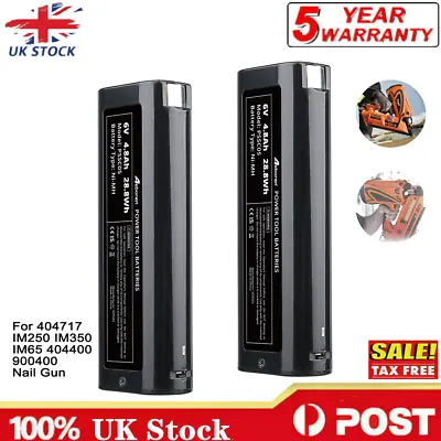 £19.98 • Buy 2x 4.8AH For Paslode Cordless Battery 6V 404717 IM250 IM350 IM65 404400 900400