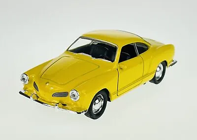 Welly Vw Volkswagen Karmann Ghia Coupe Yellow 1:34 Die Cast Model New  • $9