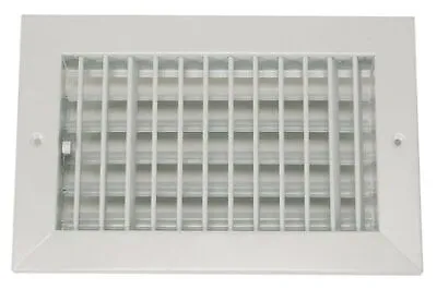 Zoro Select 4Mjj8 Sidewall/Ceiling Register 8 X 8 White Steel • $9.49