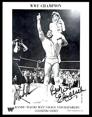 Wwe Macho Man And Elizabeth Hand Signed Original 1987 Promo Photo With Jsa Loa • $3799.99