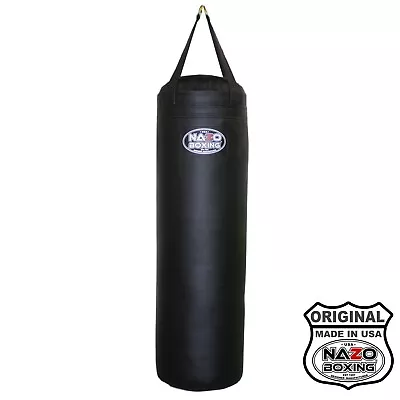 Nazo Boxing  80 Pounds Filled Punching Bag  4 FT   Black  Made In USA • $149.98